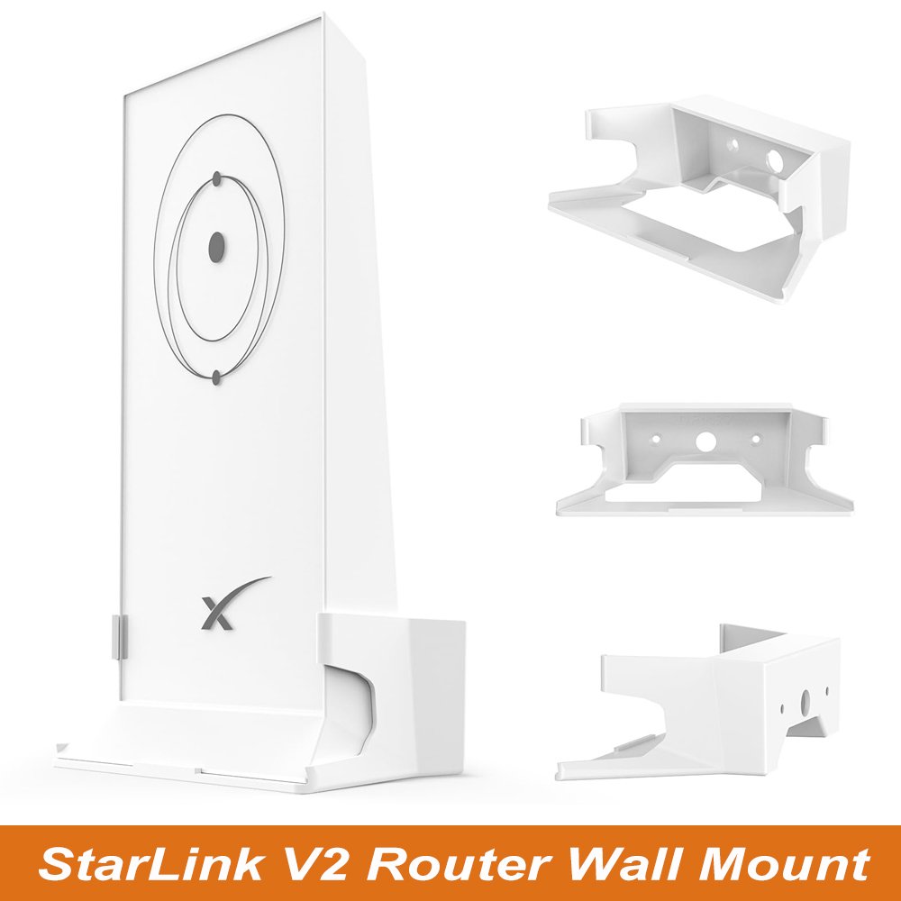 StarLink Mount for Wall Router Protection Brackets Holder for Star Link Mesh Router V2 Signal Integrity Space Saving Starlink